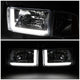 D-Motoring - Headlights - LED DRL - Chrome Housing - Clear Lens - Amber Corner - Plug-n-Play - Pair - Dodge Ram 1500 / 2500 / 3500 - 3
