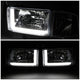 D-Motoring - Headlights - LED DRL - Chrome Housing - Clear Lens - Clear Corner - Plug-n-Play - Pair - Dodge Ram 1500 / 2500 / 3500 - 3