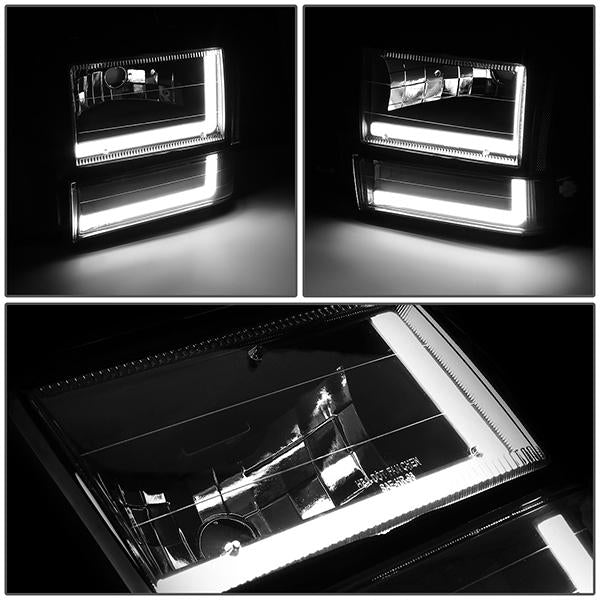 led-drl-bar-91-94-ford-explorer-headlights-bumper-corner-lamps-black-housing-hl-lb-fexp91-bk-cl1 - 3