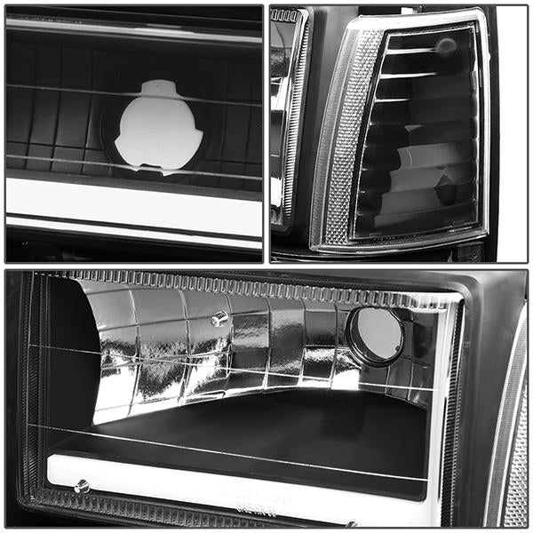 led-drl-bar-91-94-ford-explorer-headlights-bumper-corner-lamps-black-housing-hl-lb-fexp91-bk-cl1 - 6