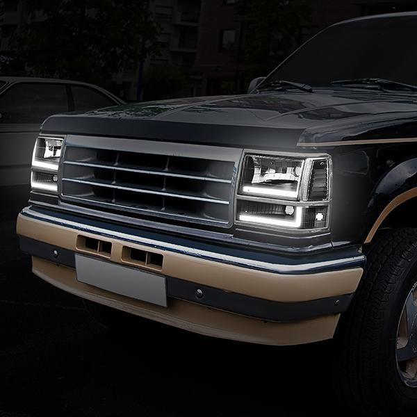 led-drl-bar-91-94-ford-explorer-headlights-bumper-corner-lamps-black-housing-hl-lb-fexp91-bk-cl1 - 9