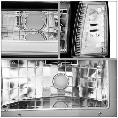 led-drl-bar-91-94-ford-explorer-headlights-bumper-corner-lamps-chrome-housing-hl-lb-fexp91-ch-cl1 - 6