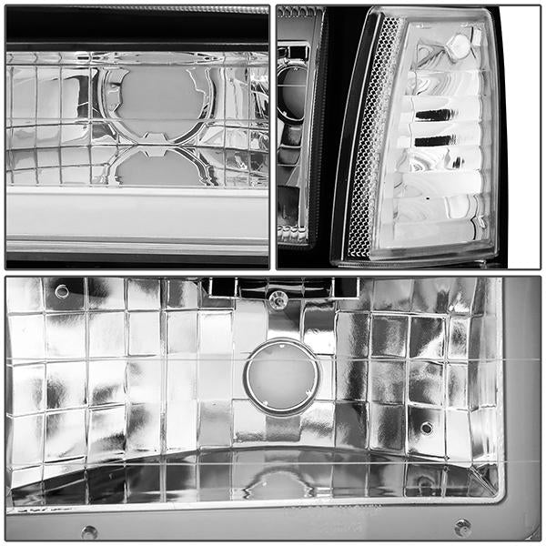 led-drl-bar-91-94-ford-explorer-headlights-bumper-corner-lamps-chrome-housing-hl-lb-fexp91-ch-cl1 - 6