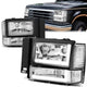 led-drl-bar-91-94-ford-explorer-headlights-bumper-corner-lamps-chrome-housing-hl-lb-fexp91-ch-cl1 - 1