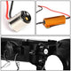 07-14 Toyota FJ Cruiser Headlights - LED DRL+Sequential Turn Signal - Clear Lens - Clear Corner - Pair - HL-LB-FJC07-BK-CL1 - 7