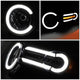 07-14 Toyota FJ Cruiser Headlights - LED DRL+Sequential Turn Signal - Smoked Lens - Amber Corner - Pair - HL-LB-FJC07-BK-SM-AM - 3