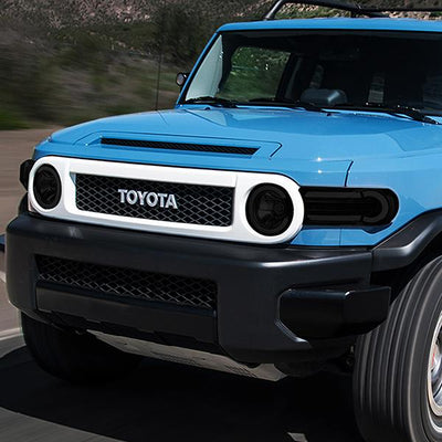 07-14 Toyota FJ Cruiser Headlights - LED DRL+Sequential Turn Signal - Smoked Lens - Clear Corner - Pair - HL-LB-FJC07-BK-SM-CL1 - 9