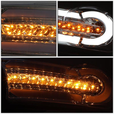 07-14 Toyota FJ Cruiser Headlights - LED DRL+Sequential Turn Signal - Clear Lens - Clear Corner - Pair - HL-LB-FJC07-CH-CL1 - 4