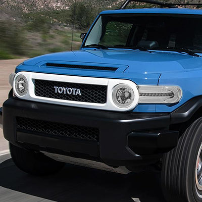 07-14 Toyota FJ Cruiser Headlights - LED DRL+Sequential Turn Signal - Clear Lens - Clear Corner - Pair - HL-LB-FJC07-CH-CL1 - 9