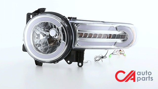 07-14-toyota-fj-cruiser-headlights-led-drl-sequential-turn-signal-clear-lens-clear-corner-pair-hl-lb-fjc07-ch-cl1 - 11