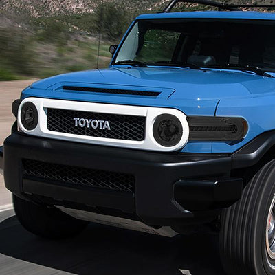07-14 Toyota FJ Cruiser Headlights - LED DRL+Sequential Turn Signal - Smoked Lens - Amber Corner - Pair - HL-LB-FJC07-SM-AM - 9