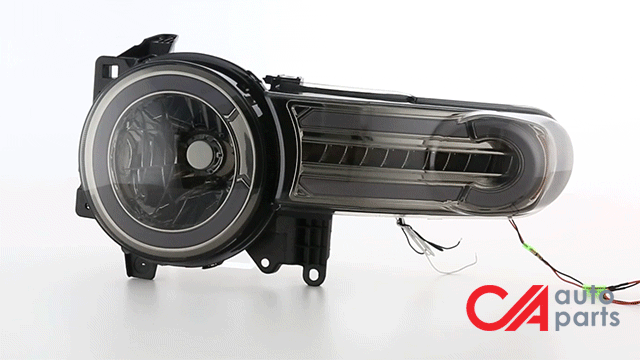 07-14-toyota-fj-cruiser-headlights-led-drl-sequential-turn-signal-smoked-lens-amber-corner-pair-hl-lb-fjc07-sm-am - 12