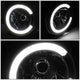 07-14 Toyota Fj Cruiser Headlights - LED DRL - Black Housing - Clear Lens - Pair - HL-LB-FJC072P-BK-CL1 - 3