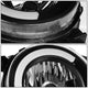 07-14 Toyota Fj Cruiser Headlights - LED DRL - Black Housing - Clear Lens - Pair - HL-LB-FJC072P-BK-CL1 - 5