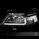 D-Motoring - Headlights - LED DRL - Black Housing - Clear Corner - Plug-n-Play - Pair - 99-04 Ford Mustang - 3