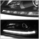 D-Motoring - Headlights - LED DRL - Black Housing - Clear Corner - Projector - Plug-n-Play - Pair - 13-15 Honda Accord 4-Door Sedan - 4