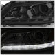 D-Motoring - Headlights - LED DRL - Smoked Lens - Amber Corner - Projector - Plug-n-Play - Pair - 13-15 Honda Accord 4-Door Sedan - 4