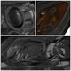 D-Motoring - Headlights - LED DRL - Smoked Lens - Amber Corner - Projector - Plug-n-Play - Pair - 13-15 Honda Accord 4-Door Sedan - 5
