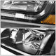 D-Motoring - Headlights - LED DRL - Black Housing - Amber Corner - Plug-n-Play - Pair - 98-02 Honda Accord - 3
