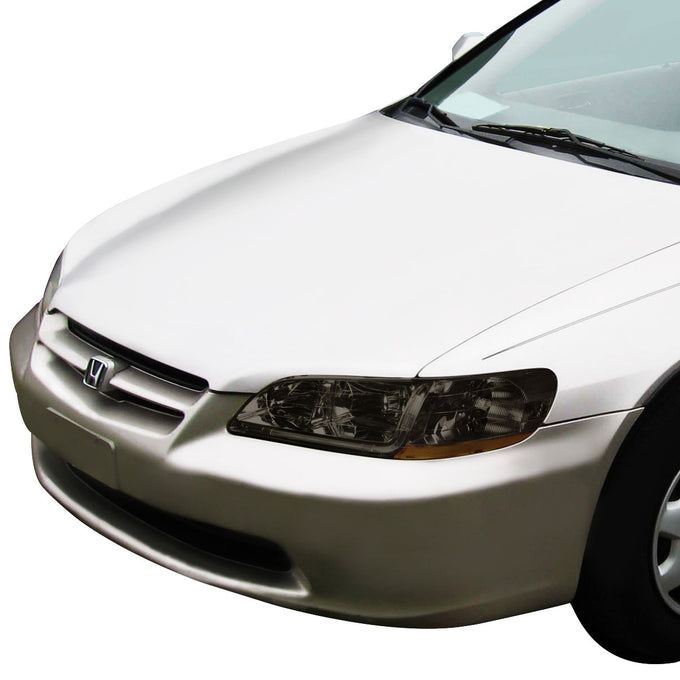 D-Motoring - Headlights - LED DRL - Smoked Lens - Amber Corner - Plug-n-Play - Pair - 98-02 Honda Accord - 7