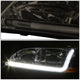 D-Motoring - Headlights - LED DRL - Smoked Lens - Amber Corner - Plug-n-Play - Pair - 98-02 Honda Accord - 3