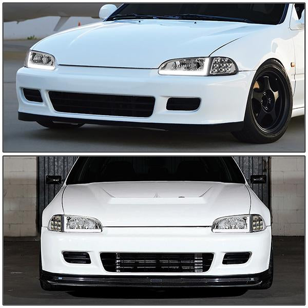 led-turn-signal-drl-92-95-honda-civic-coupe-hatchback-headlights-corner-lamps-chrome-hl-lb-hc922d-ch-cl1 - 11