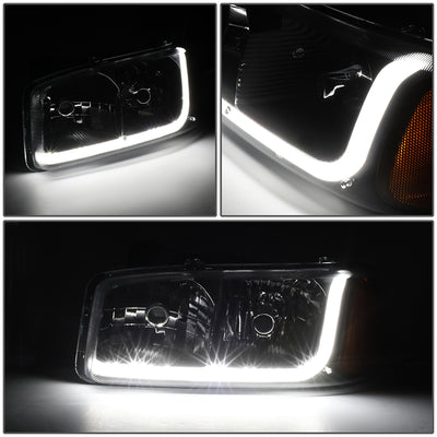 headlights-gmc-sierra-yukon-black-housing-amber-reflector-hl-lb-sierra99-bk-am - 4