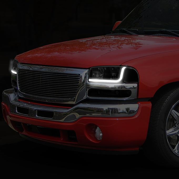 99-07-gmc-sierra-yukon-xl-1500-2500-3500-hd-c3-led-drl-headlights-black-smoked-hl-lb-sierra99-bk-sm-cl1 - 11
