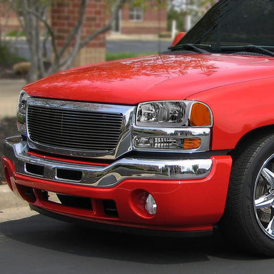 headlights-gmc-sierra-yukon-chrome-housing-amber-reflector-hl-lb-sierra99-ch-am - 11