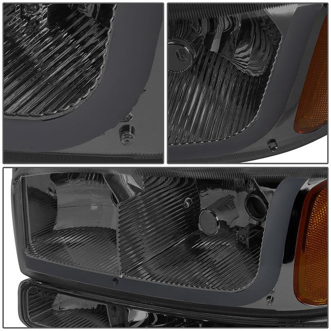 headlights-gmc-sierra-yukon-smoked-housing-amber-reflector-hl-lb-sierra99-sm-am - 4