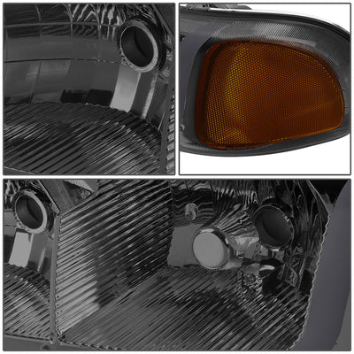 headlights-gmc-sierra-yukon-smoked-housing-amber-reflector-hl-lb-sierra99-sm-am - 5
