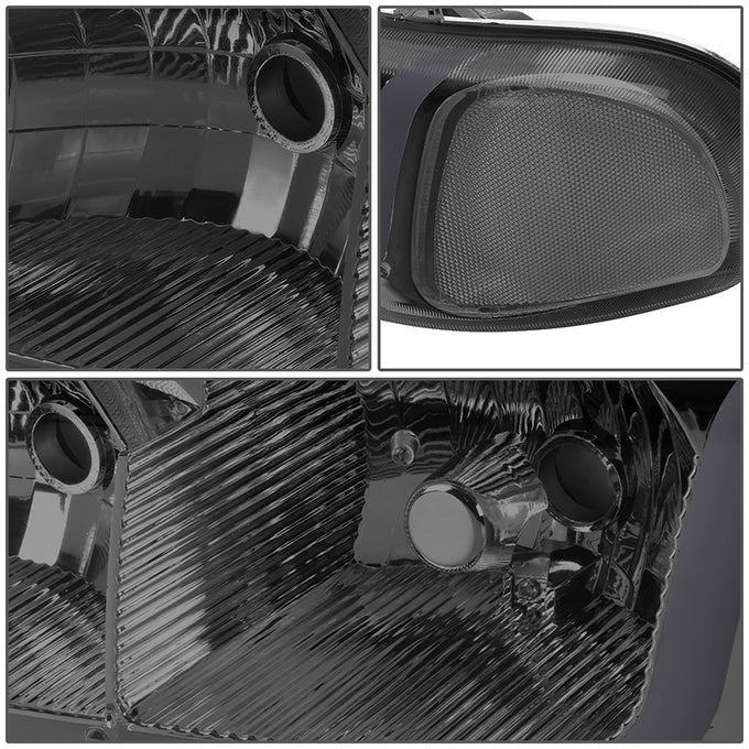 headlights-gmc-sierra-yukon-smoked-housing-clear-reflector-hl-lb-sierra99-sm-cl1 - 5