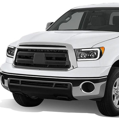07-13 Toyota Tundra LED DRL+Turn Signal Projector Headlights - Pair - HL-LB-TT07-BK-AM - 11