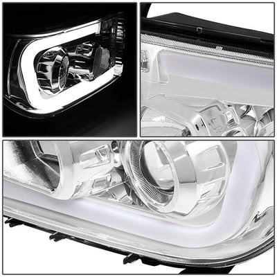 07-13 Toyota Tundra LED DRL+Turn Signal Projector Headlights - Pair - HL-LB-TT07-CH-AM - 5