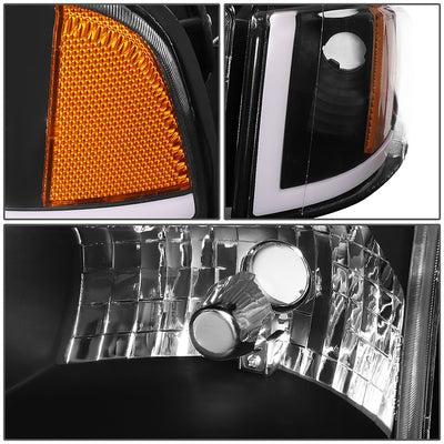 94-02-dodge-ram-headlights-led-drl-black-housing-clear-lens-amber-corner-plug-n-play-pair-hl-lb2-dr944-bk-am - 7