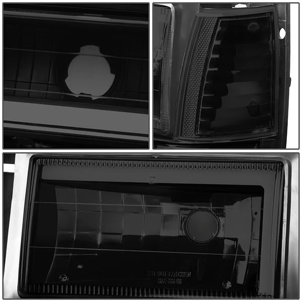 led-drl-91-94-ford-explorer-headlights-bumper-corner-lamps-tinted-housing-hl-lb2-fexp91-bk-sm-cl1 - 6