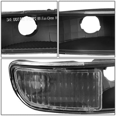 99-07 Sierra/Yukon Xl Headlights - LED DRL Headlight+Turn Signal Bumper Lamp - Clear Lens - Clear Croner - Plug-n-Play - Pair - 6