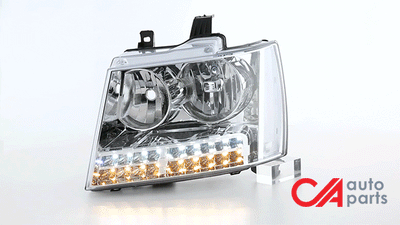 07-14-tahoe-suburban-headlights-led-drl-turn-signal-clear-lens-clear-corner-pair-hl-led-csa07-ch-cl1 - 9