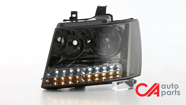 07-14-tahoe-suburban-headlights-led-drl-turn-signal-smoked-lens-clear-corner-pair-hl-led-csa07-sm-cl1 - 9