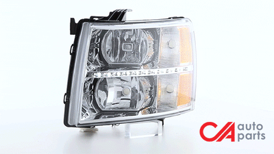 07-14-chevy-silverado-headlights-led-drl-strip-clear-lens-amber-corner-plug-n-play-pair-hl-led-csil07-ch-am - 3