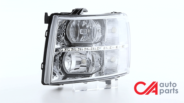 07-14-chevy-silverado-headlights-led-drl-strip-clear-lens-clear-corner-plug-n-play-pair-hl-led-csil07-ch-cl1 - 3