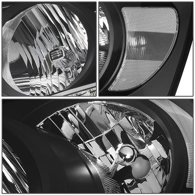 06-09 Ram Truck LED DRL Headlights - Black Housing - Clear Lens - Clear Corner - Pair - HL-LED-RM06-BK-CL1 - 5