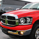 06-09 Ram Truck LED DRL Headlights - Black Housing - Clear Lens - Clear Corner - Pair - HL-LED-RM06-BK-CL1 - 8
