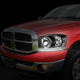 06-09 Ram Truck LED DRL Headlights - Black Housing - Clear Lens - Clear Corner - Pair - HL-LED-RM06-BK-CL1 - 9