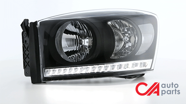 06-09-ram-truck-led-drl-headlights-black-housing-clear-lens-clear-corner-pair-hl-led-rm06-bk-cl1 - 3