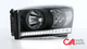 06-09-ram-truck-led-drl-headlights-black-housing-clear-lens-clear-corner-pair-hl-led-rm06-bk-cl1 - 3