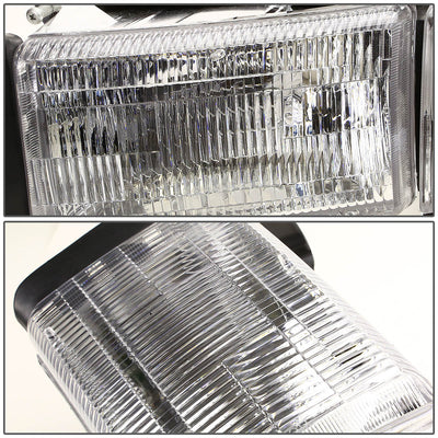 D-Motoring - Headlight - Chrome Housing - Amber Corner - Plug-n-Play - Left - 94-01 Dodge Ram 1500 / 2500 / 3500 - 2