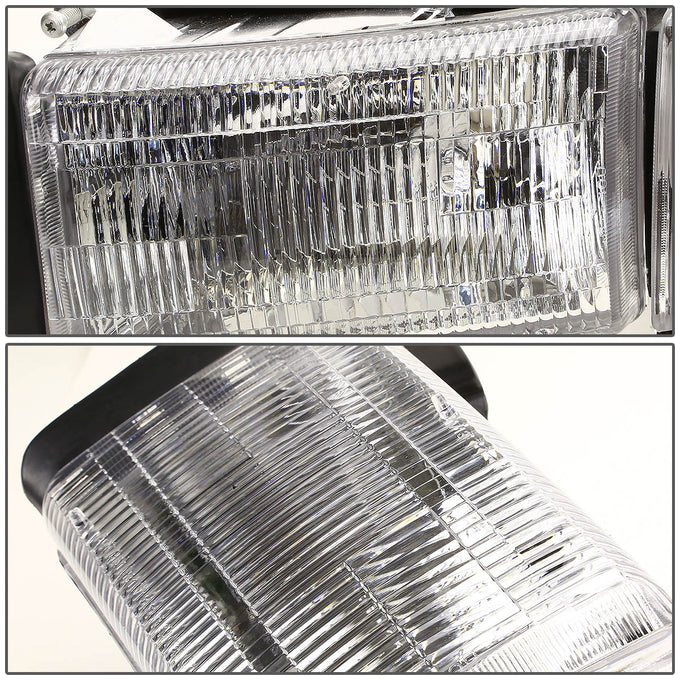 D-Motoring - Headlight - Chrome Housing - Amber Corner - Plug-n-Play - Left - 94-01 Dodge Ram 1500 / 2500 / 3500 - 2
