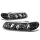 D-Motoring - Headlights - Black Housing - Clear Corner - Plug-n-Play - Pair - Buick Century / Buick Regal - 1