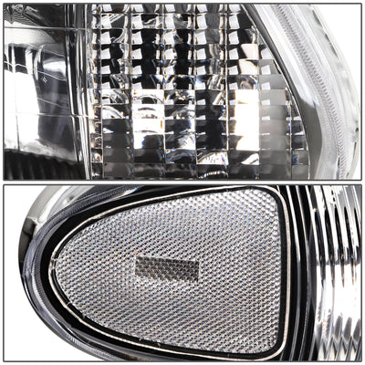 D-Motoring - Headlights - Black Housing - Clear Corner - Plug-n-Play - Pair - Buick Century / Buick Regal - 3